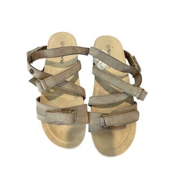 NIB Bear Paw Acacia Strappy Sandals Stone Size 9 - Picture 5 of 8